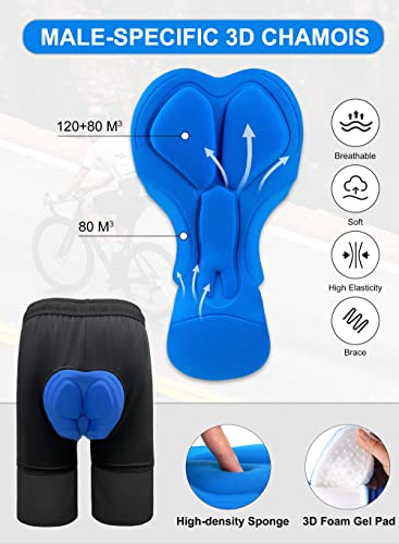 Padded MTB Shorts with Zipper Pockets for Men