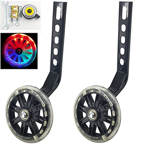 Kids' Flash Training Wheels for Bikes (Black)