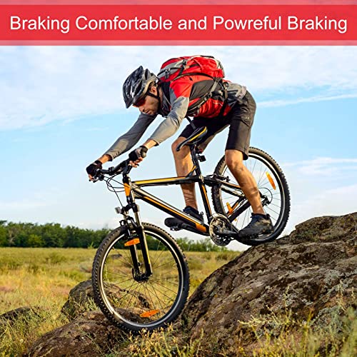 Zonon 4 Pairs Bicycle Disc Brake Pads Compatible with Shimano TRP Tektro Deore Br-M575 M525 M515 T675 M505 M495 M486 M485 M475 M447 M446 M445 M416 M415 M375 M355 C601 C501(Resin Brake Pads)