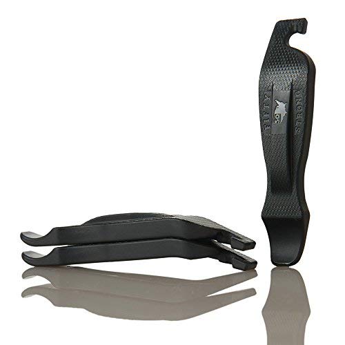 50 Strong Bike Tire Levers | Set of 4 Ultra Strong Tire Spoons | Made in USA | Easy Grip Interlocking Design | Must Have Bicycle Accessories & Bike Tools | Premium Tire Tools