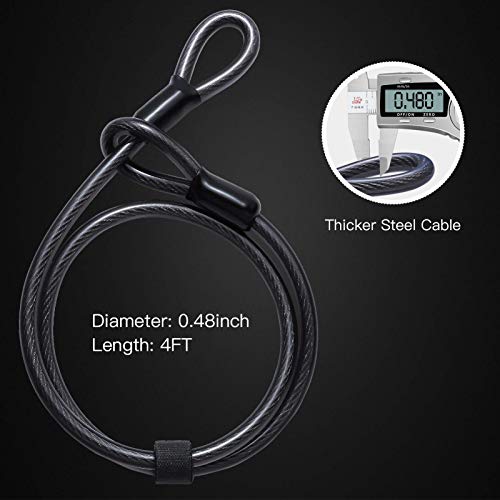 UBULLOX Heavy Duty Bike U Lock and Cable