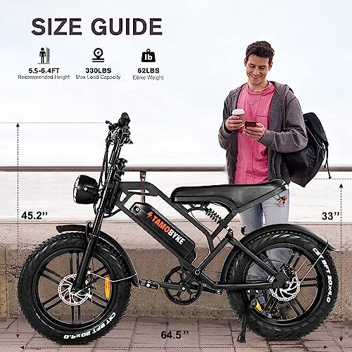 Tamobyke 1500W Electric Fat Tire Bike - 20