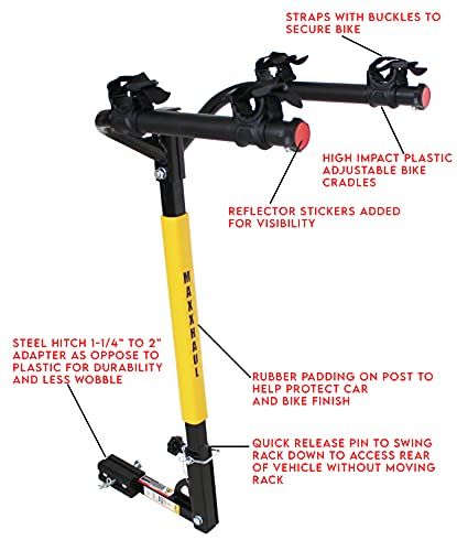 Hitch Mount 2 Bike Rack - 100 lb. Capacity