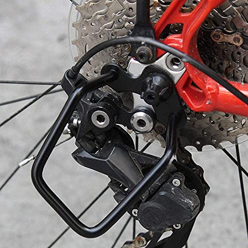 2 Rear Derailleur Protectors for Bikes - Black