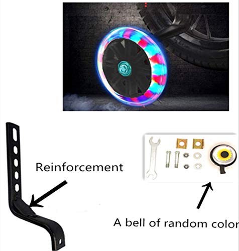 Kids' Flash Training Wheels for Bikes (Black)