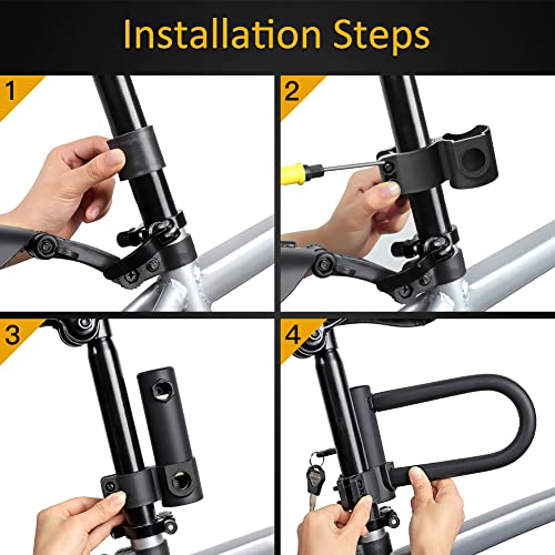 UBULLOX Heavy Duty Bike U Lock and Cable