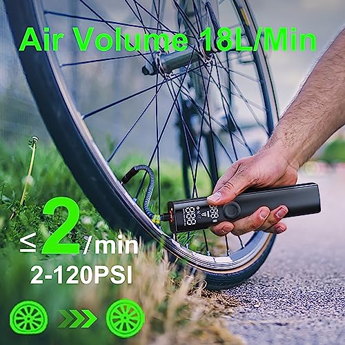 Electric Bike Pump with Auto Shut-Off