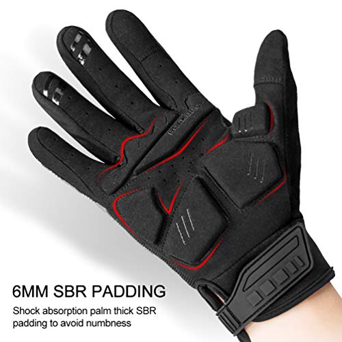 ROCKBROS Cycling Gloves With Gel Padding and Touch Screen