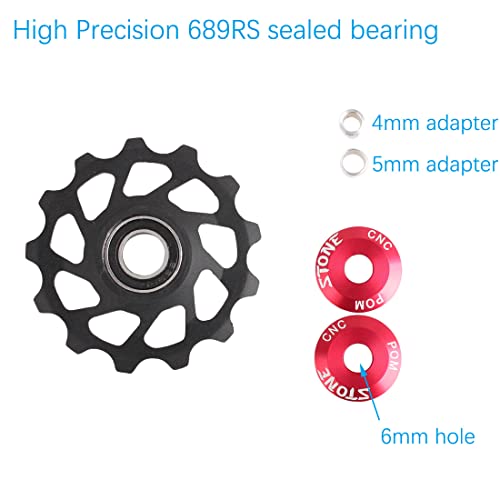 Bike Rear Derailleur Pulley Guide Roller (Black)