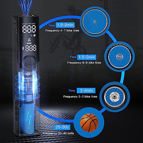 Electric Bike Pump with Auto Shut-Off