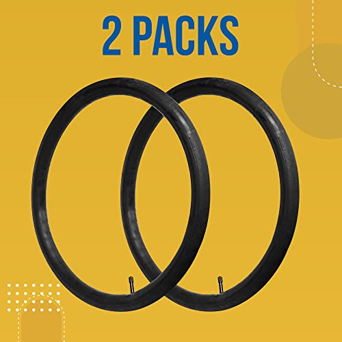 CALPALMY 26’’ x 1.75/2.125 Road and Mountain Bike Inner Tubes with Schrader Valve 32mm for Road/Mountain Bikes Like Schwinn Koen, Elm, High Timber More.