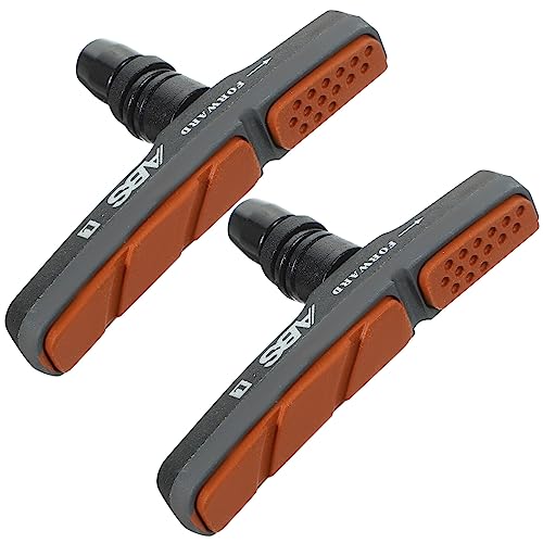 Garneck Bike Brake Pads Mountain Bike V Brake Pads Rubber Bicycle Brake Pads Replacement Bike V-Brake Blocks Set for Mountain Bikes, 2Pcs, Black