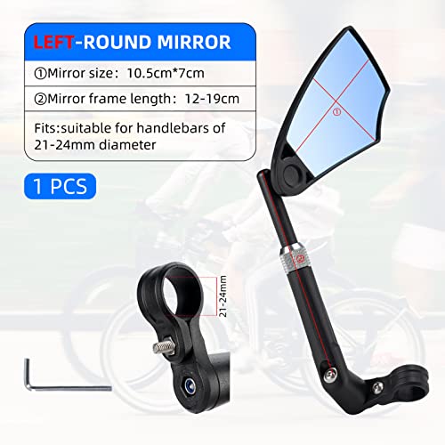 ROCKBROS Bike Mirror - Adjustable and Safe