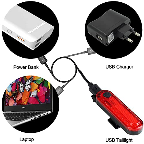 USB Rechargeable Bike Tail Lights (2-Pack)