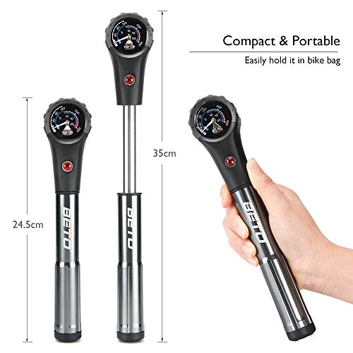 Beto High-Pressure MTB Pump with Adapter