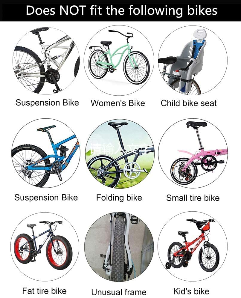 Adjustable bike rack with 180lbs capacity