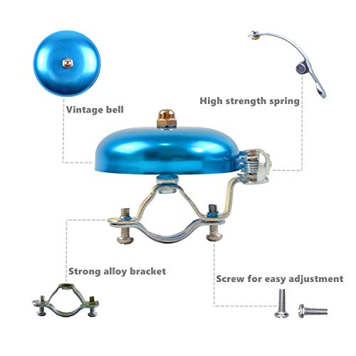 Classic Loud Bike Bell for Stylish Cycling (Blue)