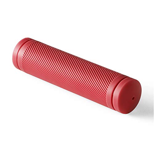 BW MTB Bike Grips – Comfortable and Grippy 130mm Bicycle Handlebar Grips –Red