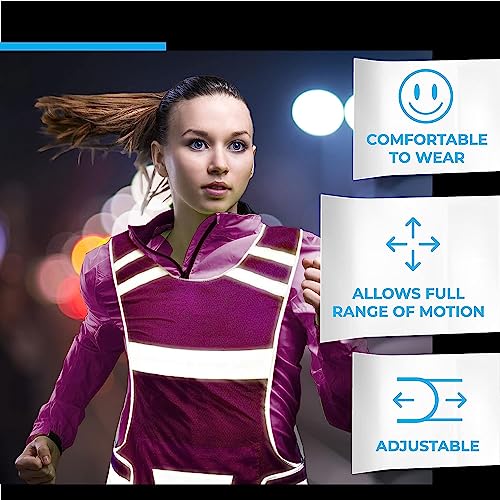 Reflective Running/Cycling Vest for Night Safety