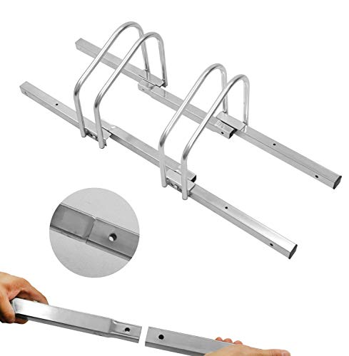 Adjustable Bike Rack for Garage Storage - Silver