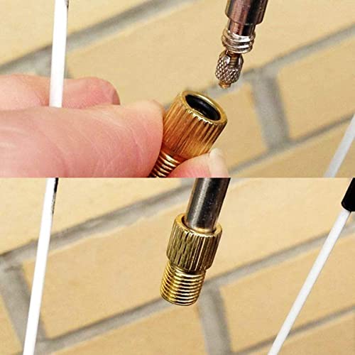 Presta to Schrader Valve Adapter - 6 Pack