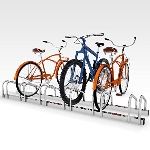 Adjustable Bike Rack for Garage Storage - Silver
