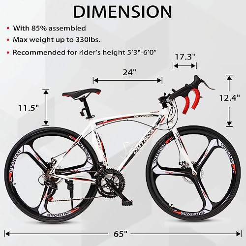 Max4out Road Bike with Shimano Shifter