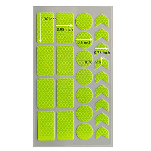 Green Reflective Stickers for Bikes & More