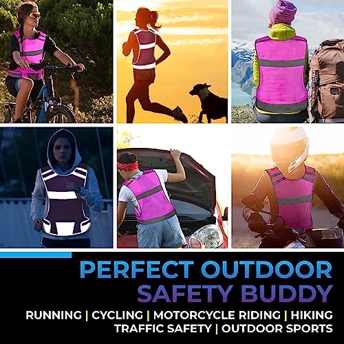 Reflective Running/Cycling Vest for Night Safety