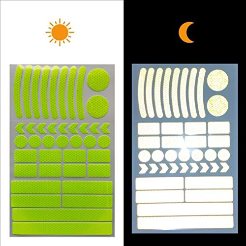 Green Reflective Stickers for Bikes & More