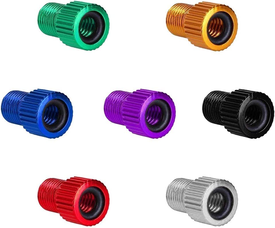 Presta to Schrader Valve Adapter - 6 Pack