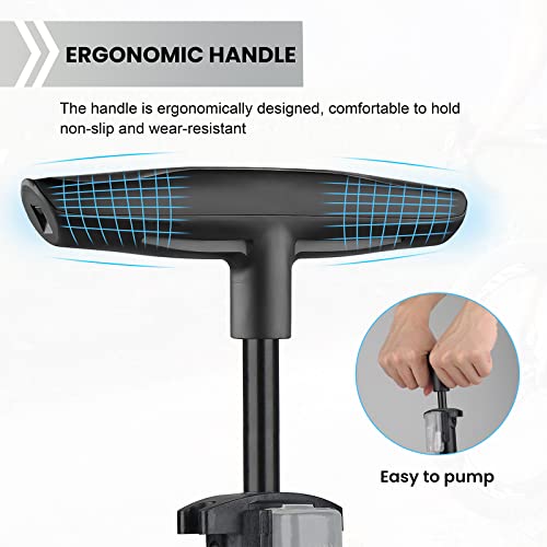 Portable High Pressure Bike Pump for Road/Mountain