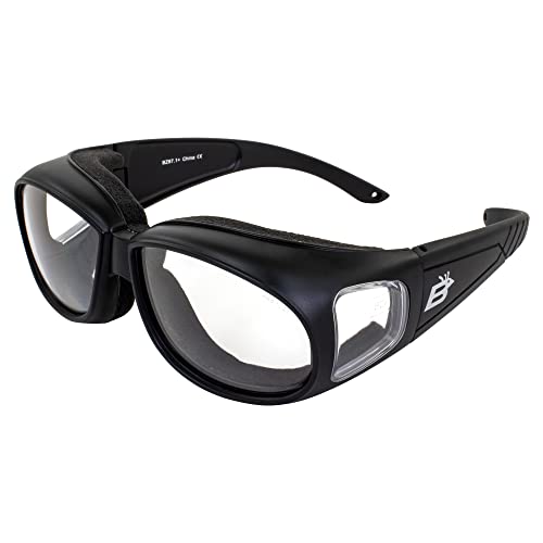 Swallow Fit Over Motorcycle Glasses (Clear)