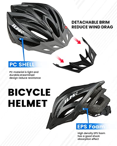 Carbon Cycling Helmet with Dial Fit Adjustment