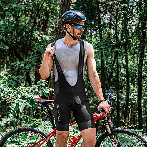 Men's Breathable Cycling Bib Shorts with Phone Pockets