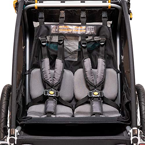 2-in-1 Bike Trailer and Stroller for Kids