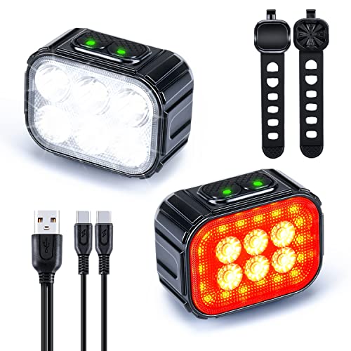 USB-C Rechargeable Bike Lights for Night Riding