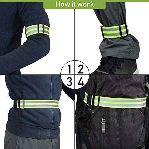 Reflective Gear Bands for Night Cycling & Running