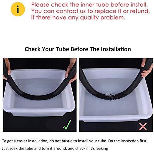 Helonge 2 Pack 24 inch Bicycle Tube, 24x1.75-2.125 Tire Tube, 32 mm Schrader Valves, Compatible with 24 x1.85/1.9/1.95/2.0/2.1/2.15 Bike Tire, Heavy Duty Cycle Tyre Inner Tube for MTB, Road, BMX Bike