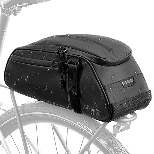 Reflective Rear Bike Rack Bag, Water Resistant, 8L