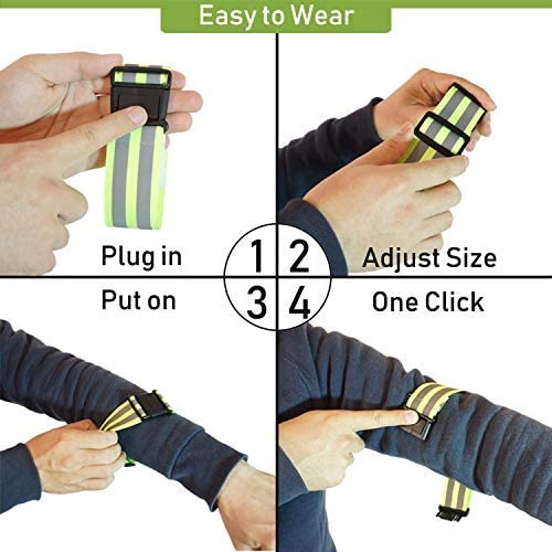 Reflective Gear Bands for Night Cycling & Running