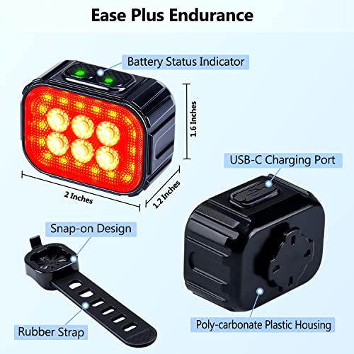 USB-C Rechargeable Bike Lights for Night Riding