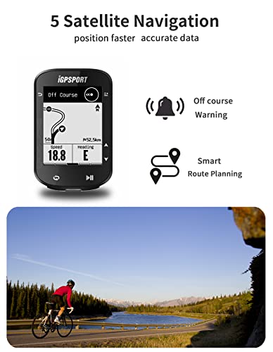 Slim GPS Bike Computer with Route Navigation