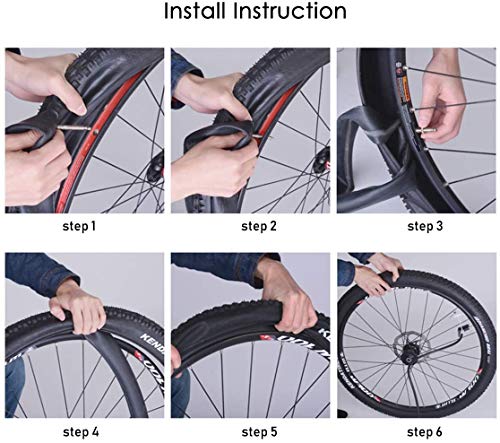 Helonge 2 Pack 24 inch Bicycle Tube, 24x1.75-2.125 Tire Tube, 32 mm Schrader Valves, Compatible with 24 x1.85/1.9/1.95/2.0/2.1/2.15 Bike Tire, Heavy Duty Cycle Tyre Inner Tube for MTB, Road, BMX Bike