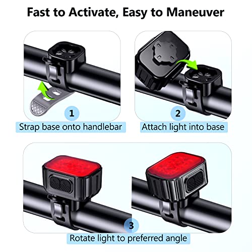 USB-C Rechargeable Bike Lights for Night Riding