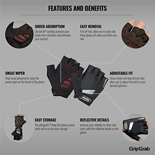 SuperGel Half Finger Cycling Gloves for Men and Women