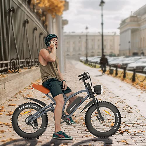 JANSNO 750W Electric Bike with Removable Battery