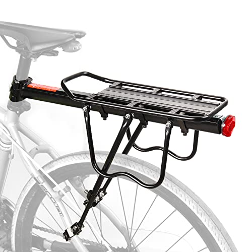 Universal Aluminum Cycling Rear Rack, 110 lbs