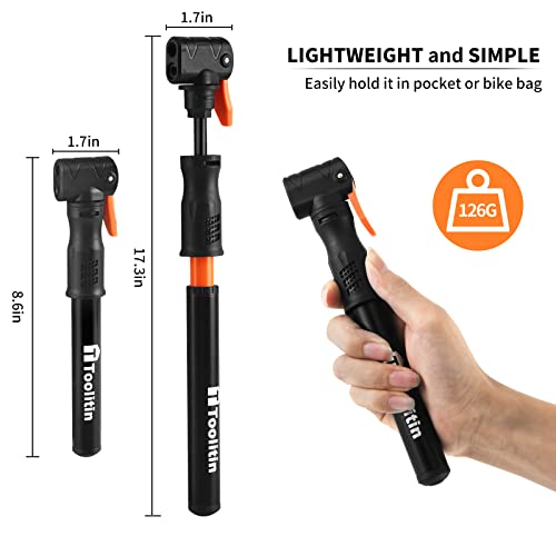 Mini Bike Pump for Road & Mountain Bikes