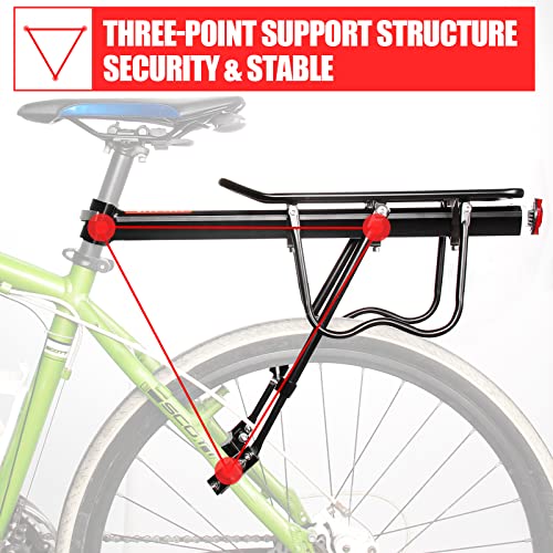 Universal Aluminum Cycling Rear Rack, 110 lbs